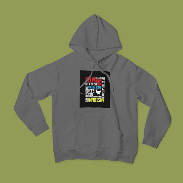 Pubg Voice Chat Hoodie Grey