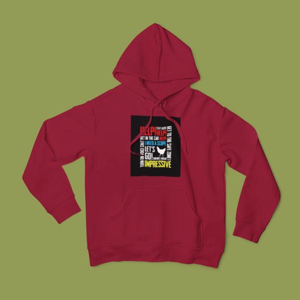 Pubg Voice Chat Hoodie Maroon