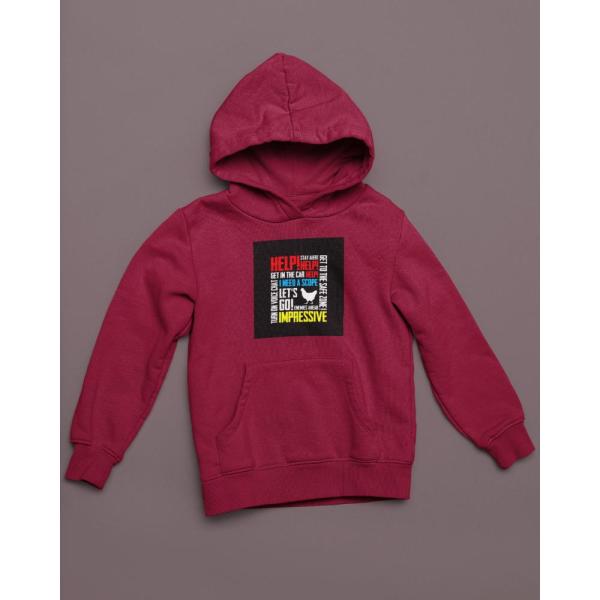 Pubg Voice Chat Hoodie Maroon