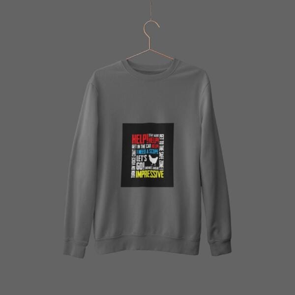 Pubg Voice Chat Sweatshirt Grey (1)