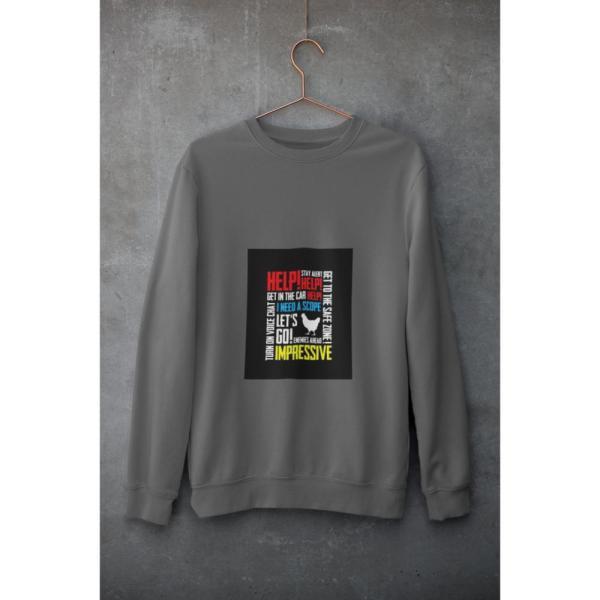 Pubg Voice Chat Sweatshirt Grey