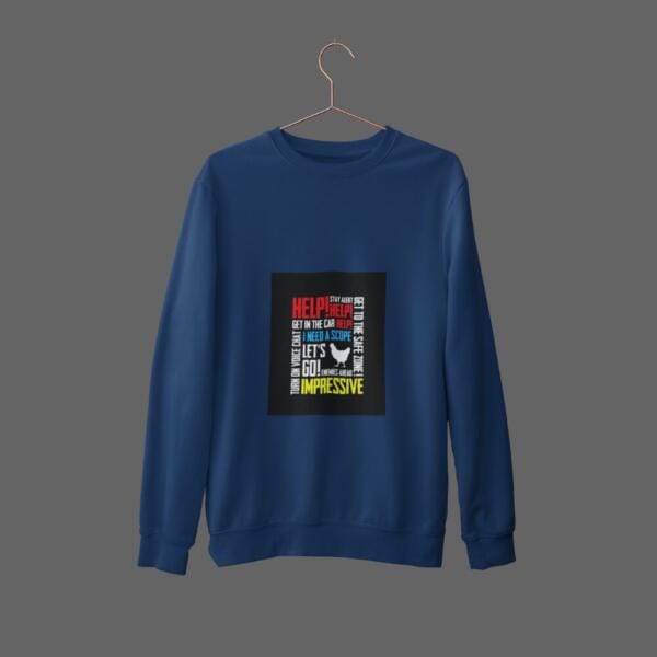 Pubg Voice Chat Sweatshirt Navy Blue (1)