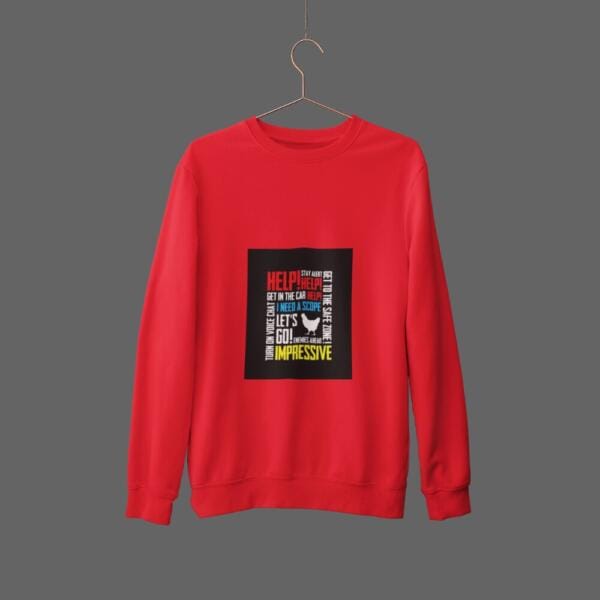 Pubg Voice Chat Sweatshirt Red (1)