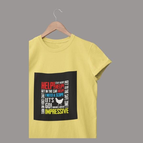 Pubg Voice Chat T-Shirt Beige