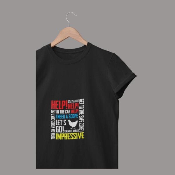 Pubg Voice Chat T-Shirt Black