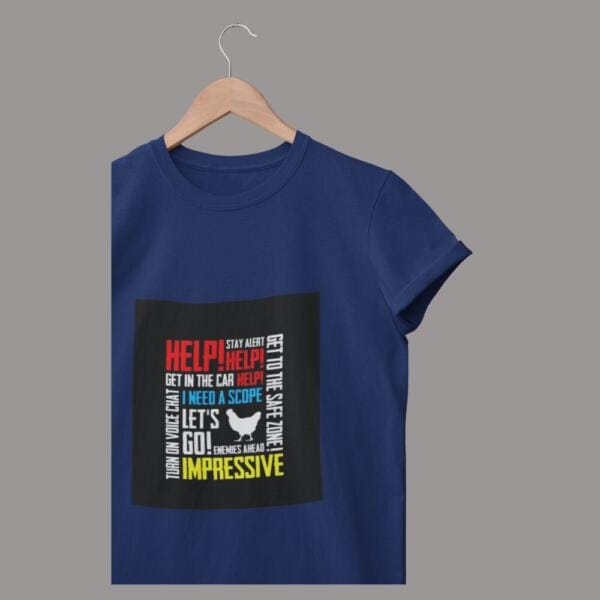 Pubg Voice Chat T-Shirt Navy Blue