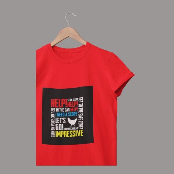 Pubg Voice Chat T-Shirt Red
