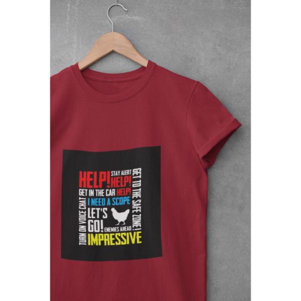 Pubg Voice Chat T-shirt Maroon