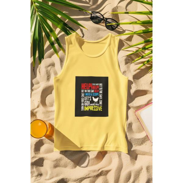 Pubg Voice Chat Tank Top Beige