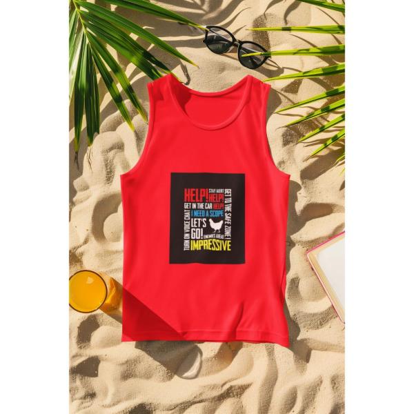 Pubg Voice Chat Tank Top Red