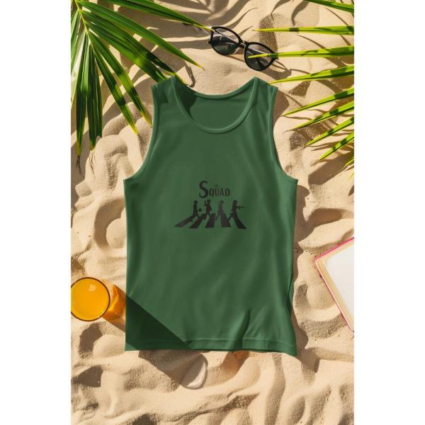 The Squad Tank Top Bottle Green