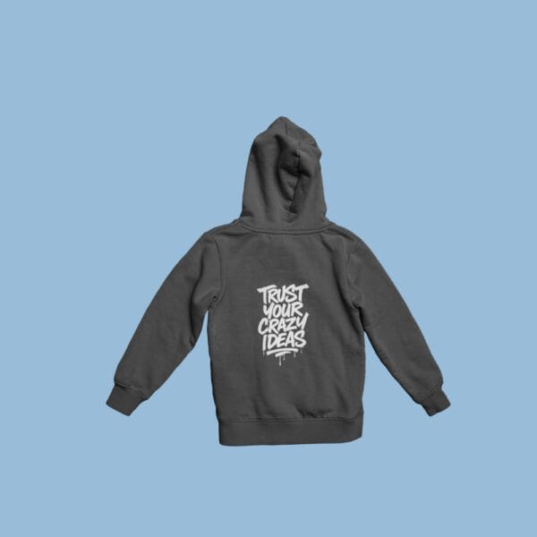 Trust Your Crazy Ideas Hoodie Grey