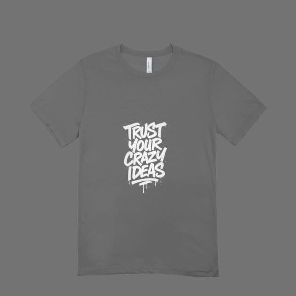 Trust Your Crazy Ideas T-Shirt Grey