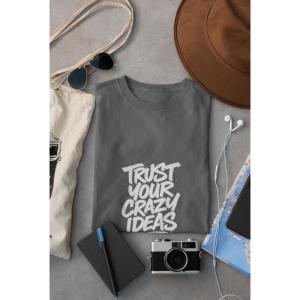 Trust Your Crazy Ideas T-shirt Grey