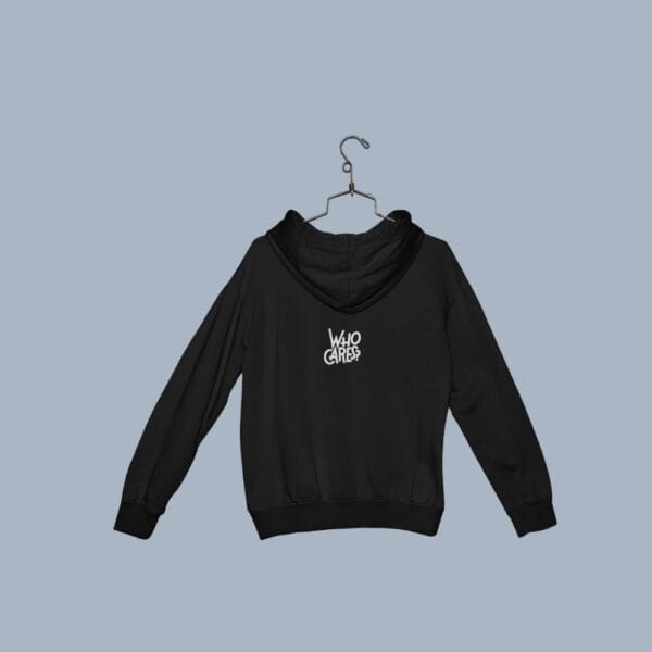 Who Cares Hoodie Black