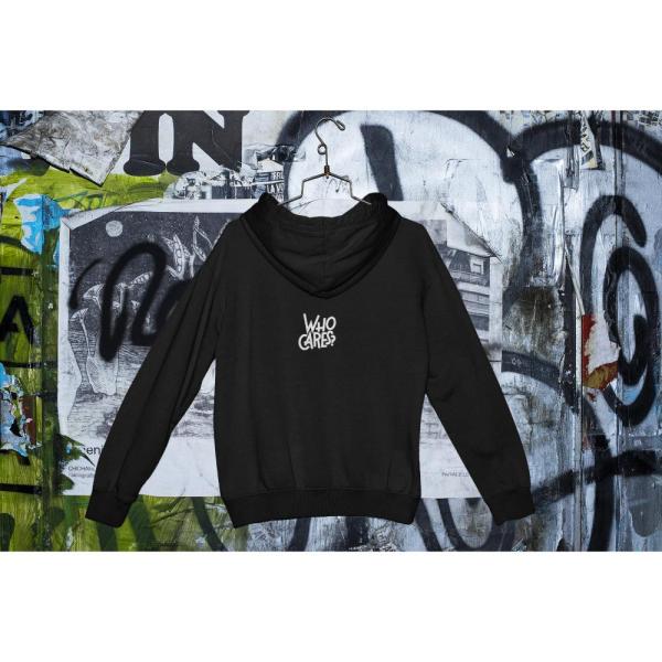 Who Cares Hoodie Black