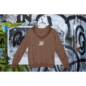 Who Cares Hoodie Brown