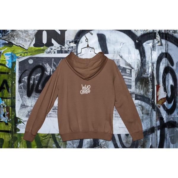 Who Cares Hoodie Brown