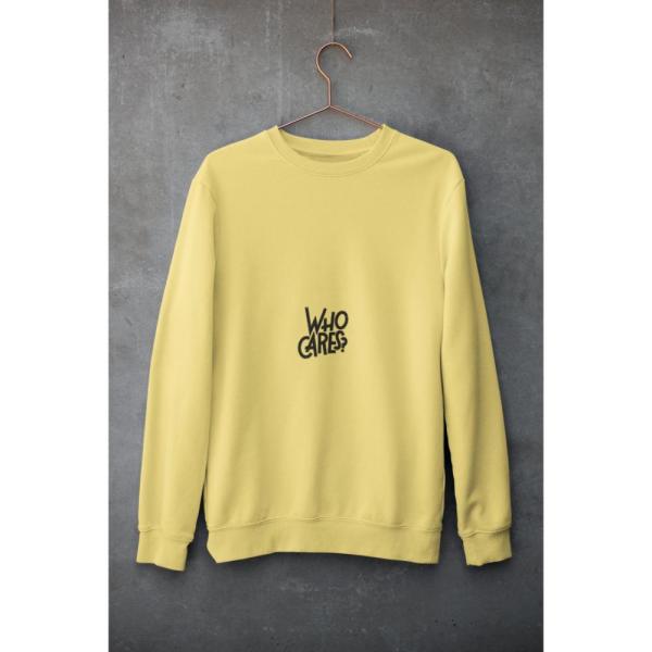Who Cares Sweatshirt Beige