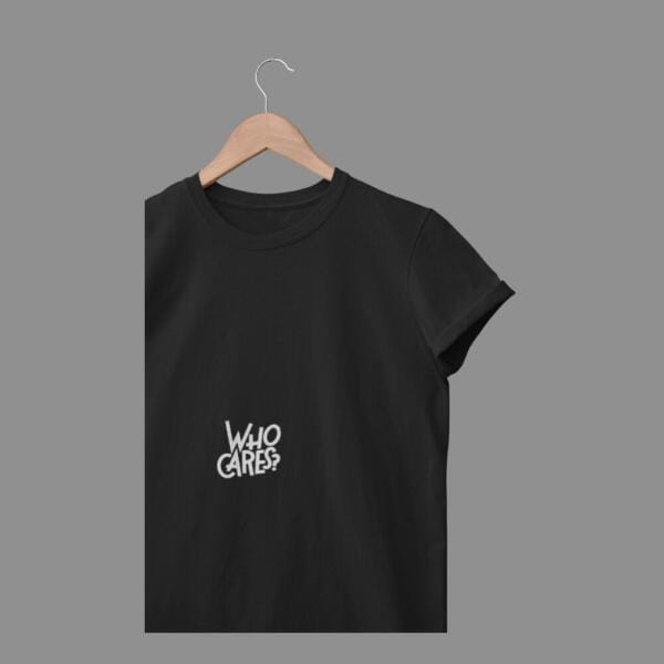 Who Cares T-Shirt Black