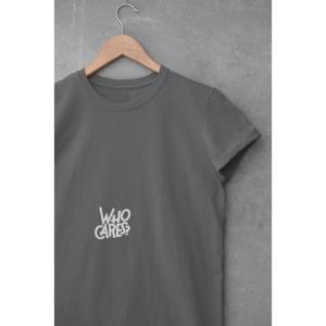Who Cares T-shirt Grey