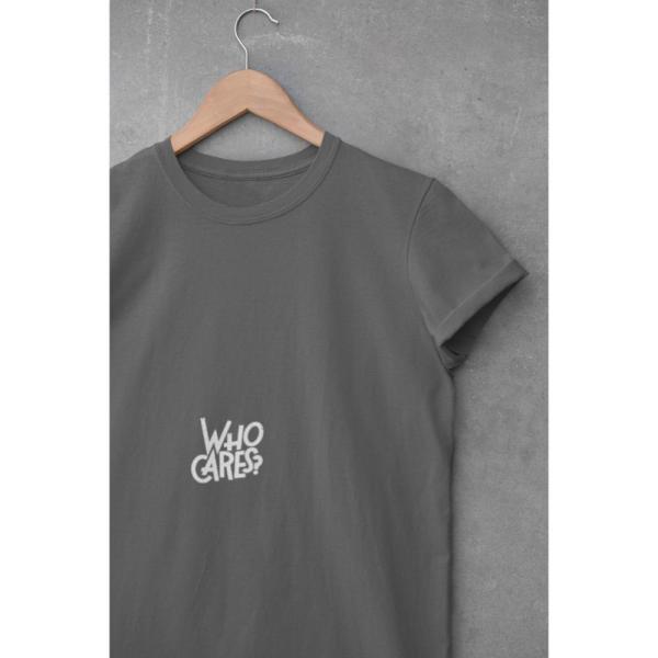 Who Cares T-shirt Grey
