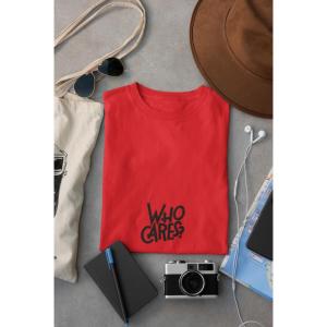 Who Cares T-shirt Red