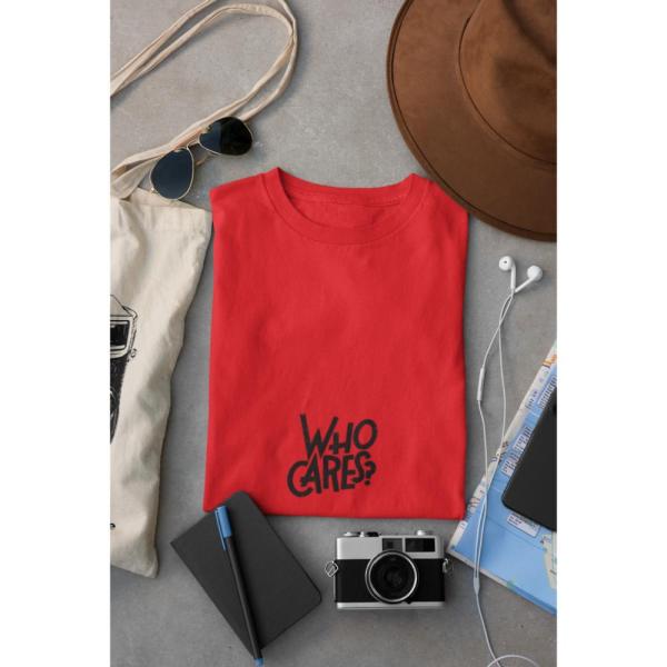 Who Cares T-shirt Red