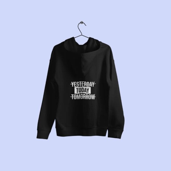 Yesterday Today Tomorrow Hoodie Black