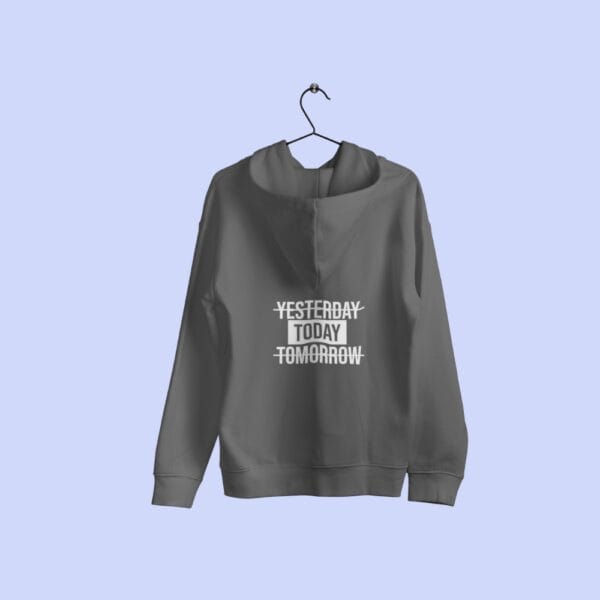 Yesterday Today Tomorrow Hoodie Grey