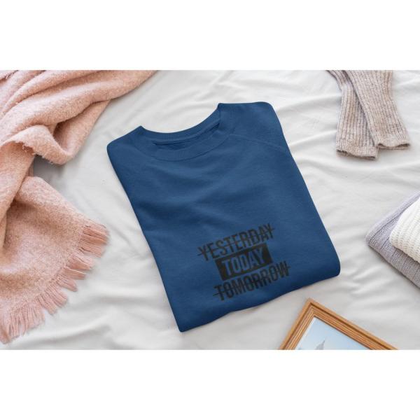 Yesterday Today Tomorrow Sweatshirt Navy Blue