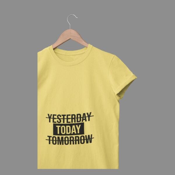 Yesterday Today Tomorrow T-Shirt Beige