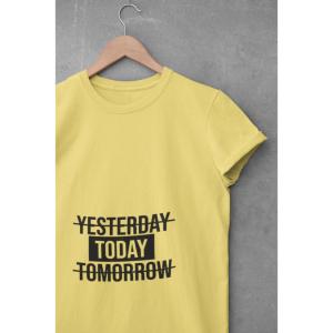 Yesterday Today Tomorrow T-shirt Beige