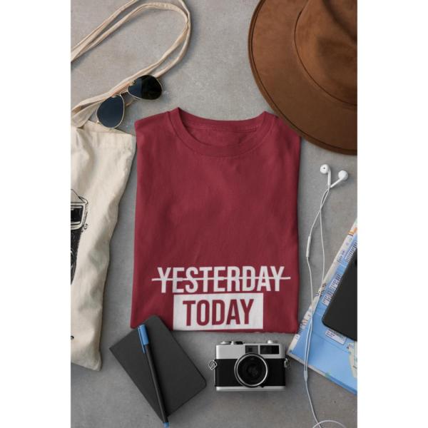 Yesterday Today Tomorrow T-shirt Maroon