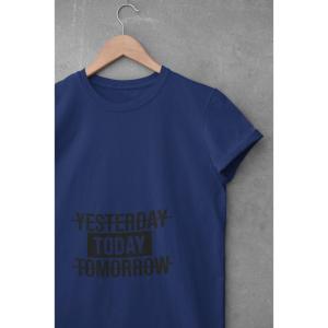 Yesterday Today Tomorrow T-shirt Navy Blue
