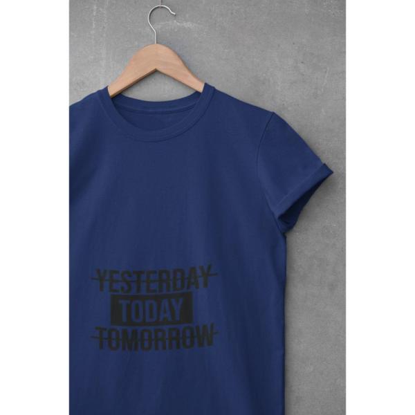 Yesterday Today Tomorrow T-shirt Navy Blue