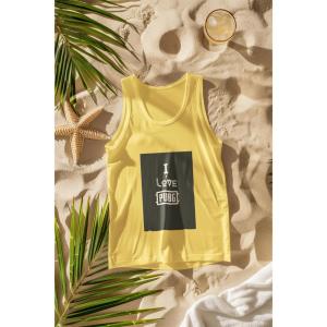 I Love Pubg Tank Top Beige