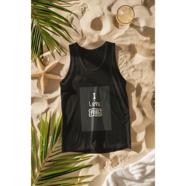 I Love Pubg Tank Top Black