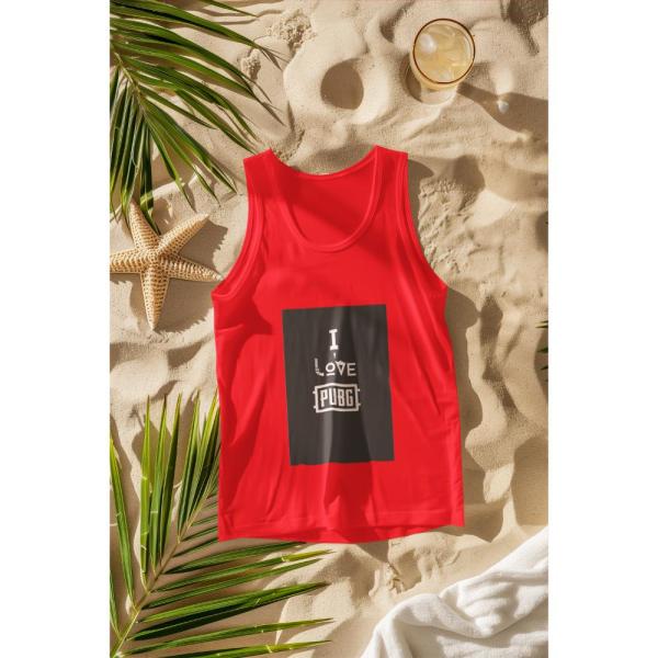 I Love Pubg Tank Top Red