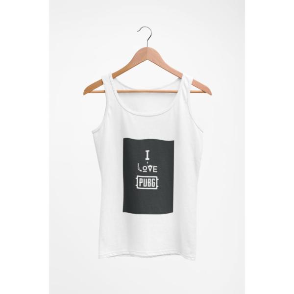 I Love Pubg Tank Top White