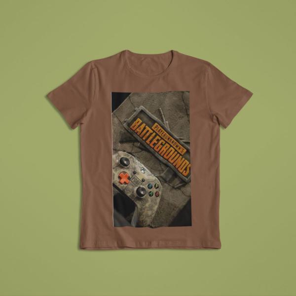 PlayerUnknown's BattleGrounds T-shirt Brown