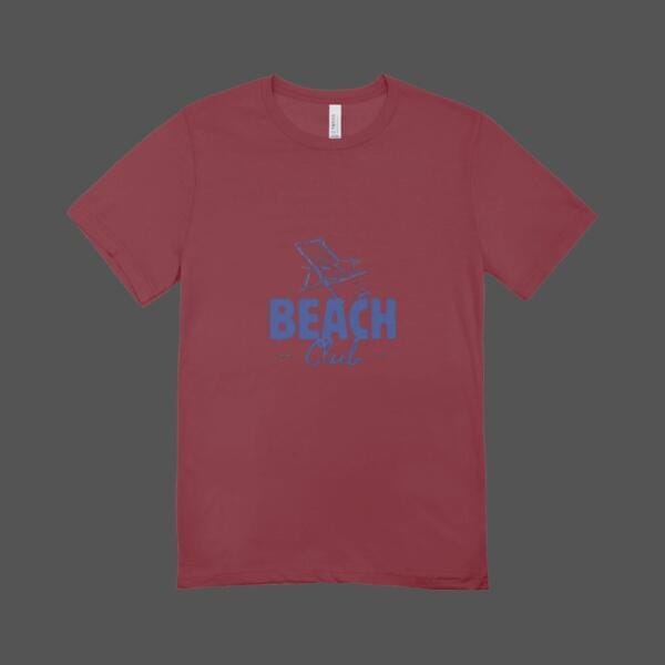 Beach Club T-shirt Maroon