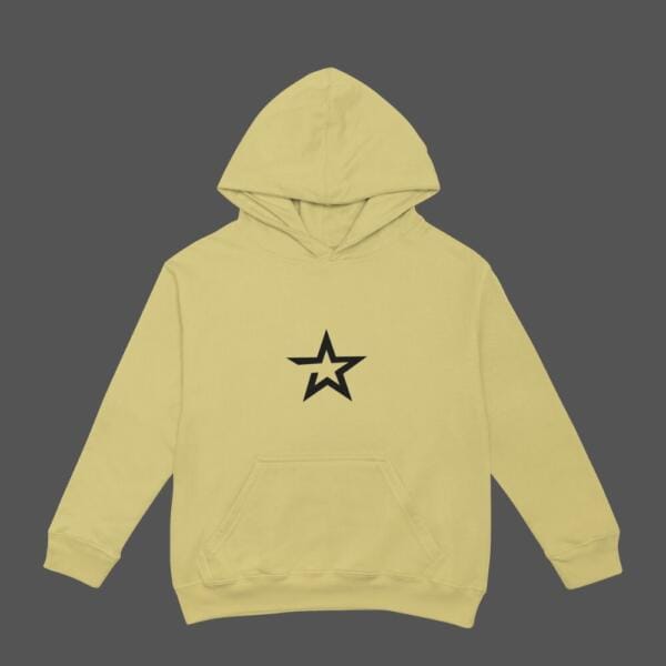 Bold Star Hoodie Beige