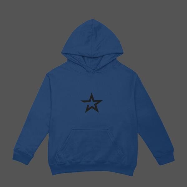 Bold Star Hoodie Navy Blue