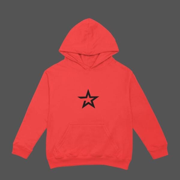 Bold Star Hoodie Red