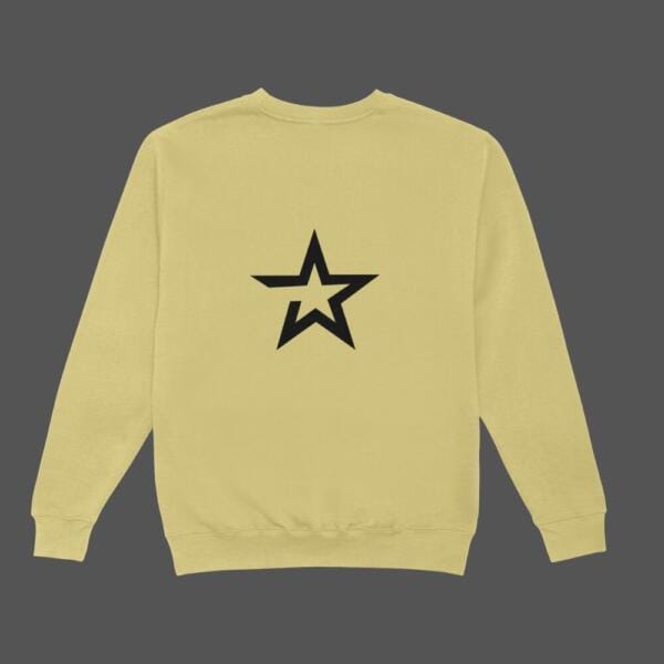 Bold Star Sweatshirt Beige