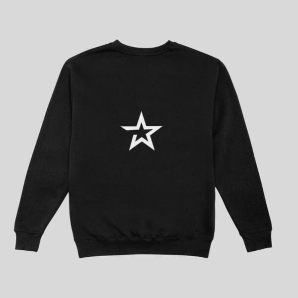 Bold Star Sweatshirt Black (1)