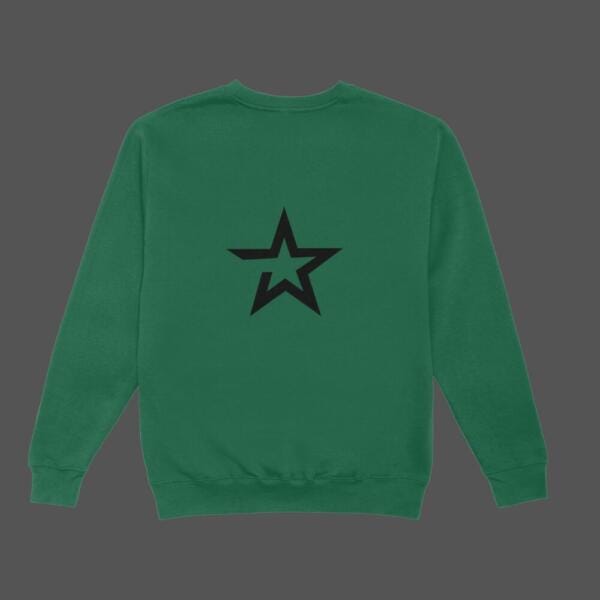 Bold Star Sweatshirt Bottle Green