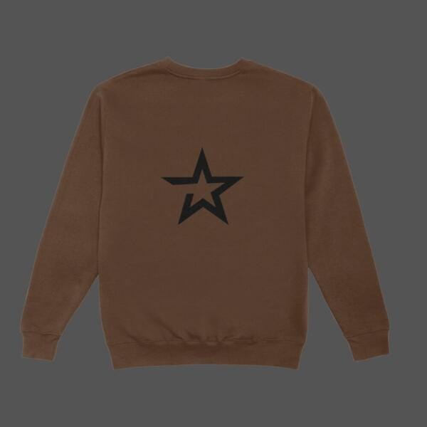 Bold Star Sweatshirt Brown