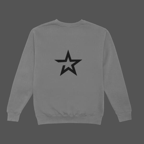 Bold Star Sweatshirt Grey
